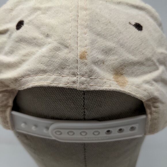 Nissin Men's Bay View Golf Snapback Hat Tan Brown OSFM Distressed - Picture 9 of 13